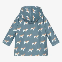Hatley Blue Bulldog Hooded Raincoat Clearance