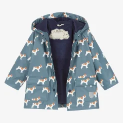 Hatley Blue Bulldog Hooded Raincoat Clearance