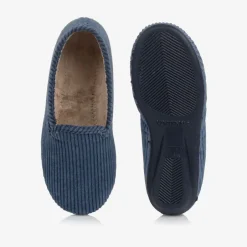 Pisamonas Blue Corduroy Slippers Online