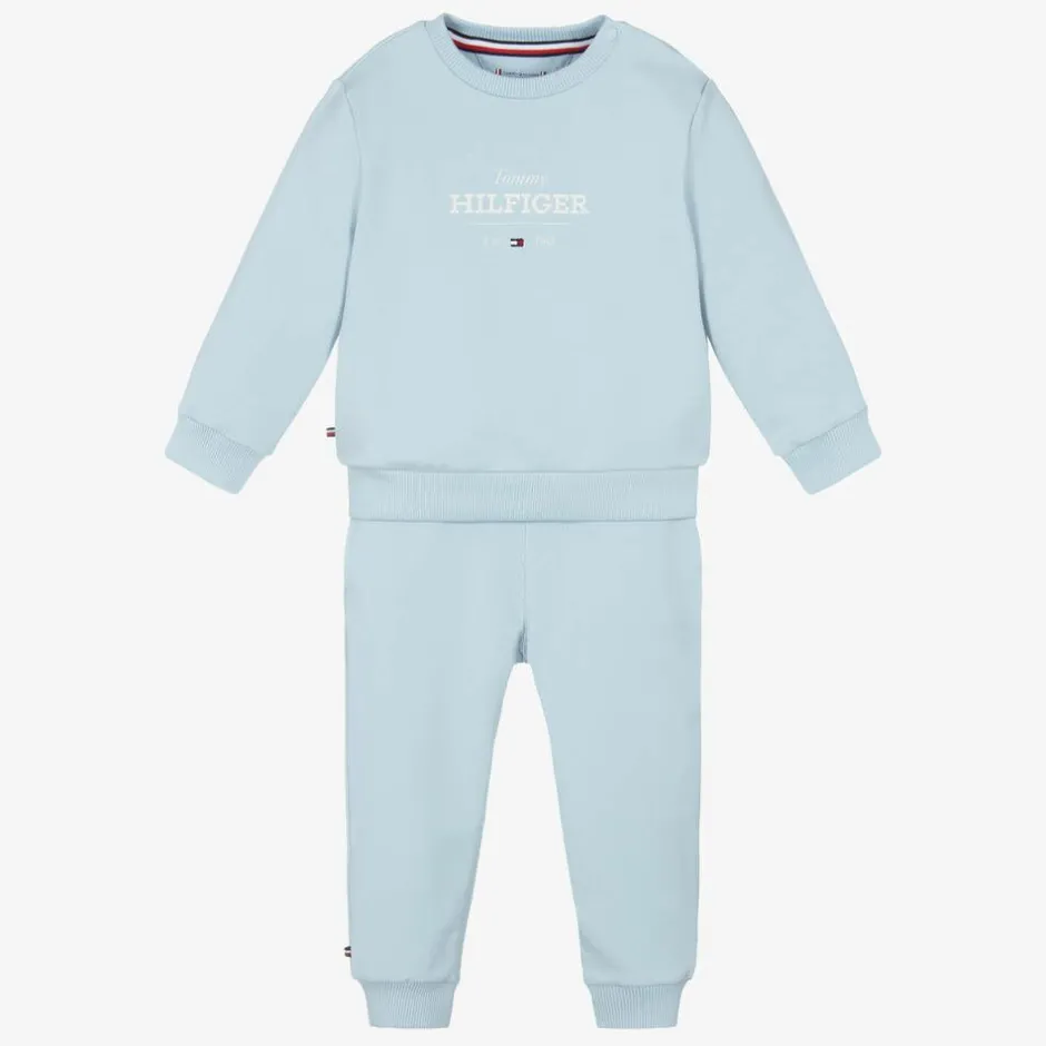 Tommy Hilfiger Blue Cotton Baby Tracksuit Online