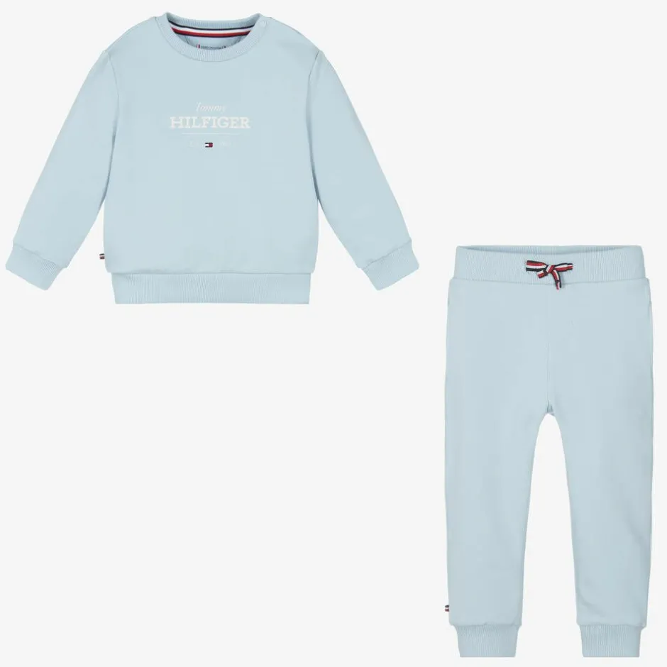 Tommy Hilfiger Blue Cotton Baby Tracksuit Online