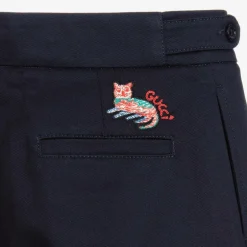 Gucci Blue Cotton Bermuda Shorts Best