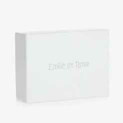 Emile et Rose Blue Cotton Bibs & Bear Baby Gift Set