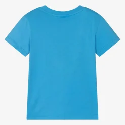 Lacoste Blue Cotton Crocodile T-Shirt Discount