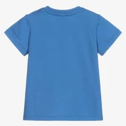 Gucci Blue Cotton Logo Baby T-Shirt Outlet