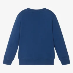 Calvin Klein Blue Cotton Monogram Sweatshirt
