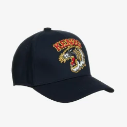 KENZO KIDS Blue Cotton Varsity Tiger Cap Sale