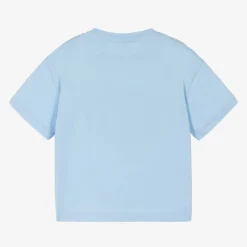 Lacoste Blue Cotton Varsity T-Shirt Clearance
