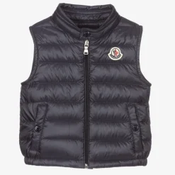 Moncler Enfant Blue Down Padded Amaury Puffer Gilet Clearance