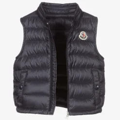 Moncler Enfant Blue Down Padded Amaury Puffer Gilet Clearance