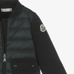 Moncler Enfant Blue Down Padded Cotton Baby Zip-Up Top Clearance
