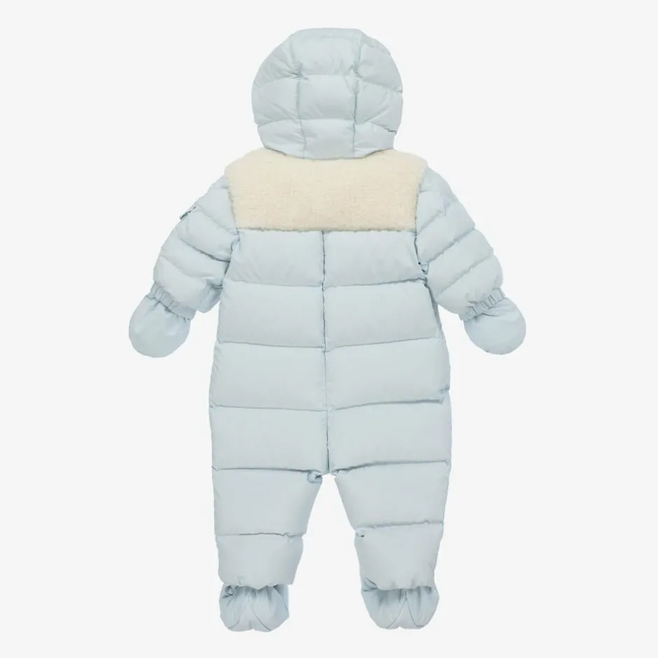 Moncler Enfant Blue Down Padded Sefou Baby Snowsuit Outlet