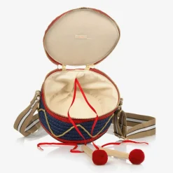 Meri Meri Blue Drum Shaped Bag (19cm) Outlet