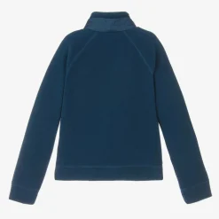 Moncler Enfant Blue Fleece Zip-Up Top Outlet