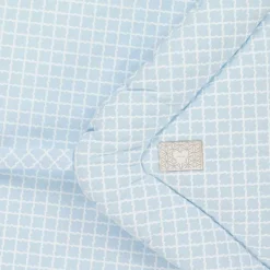 Jamiks Blue Geometric Print Cotton Baby Nest (62cm) Hot