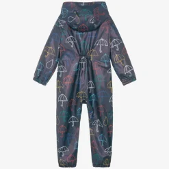 Mitty James Blue Hooded Waterproof Umbrella Rainsuit Online