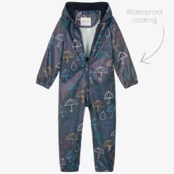 Mitty James Blue Hooded Waterproof Umbrella Rainsuit Online