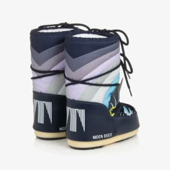 Moon Boot Blue Icon Dragon Snow Boots