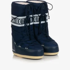 Moon Boot Blue Icon Nylon Snow Boots Hot