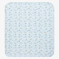 Kissy Kissy Blue Jungle Oasis Pima Cotton Blanket (73cm)