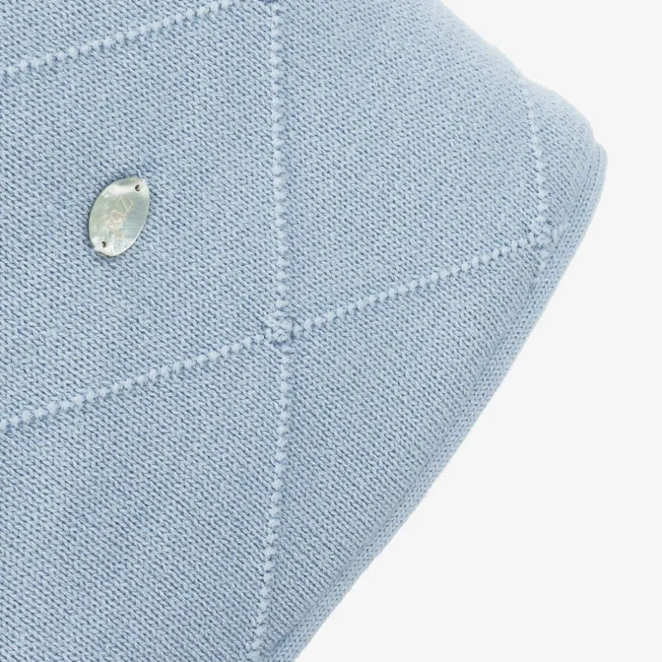 Paz Rodríguez Blue Knitted Baby Nest (69cm) Outlet