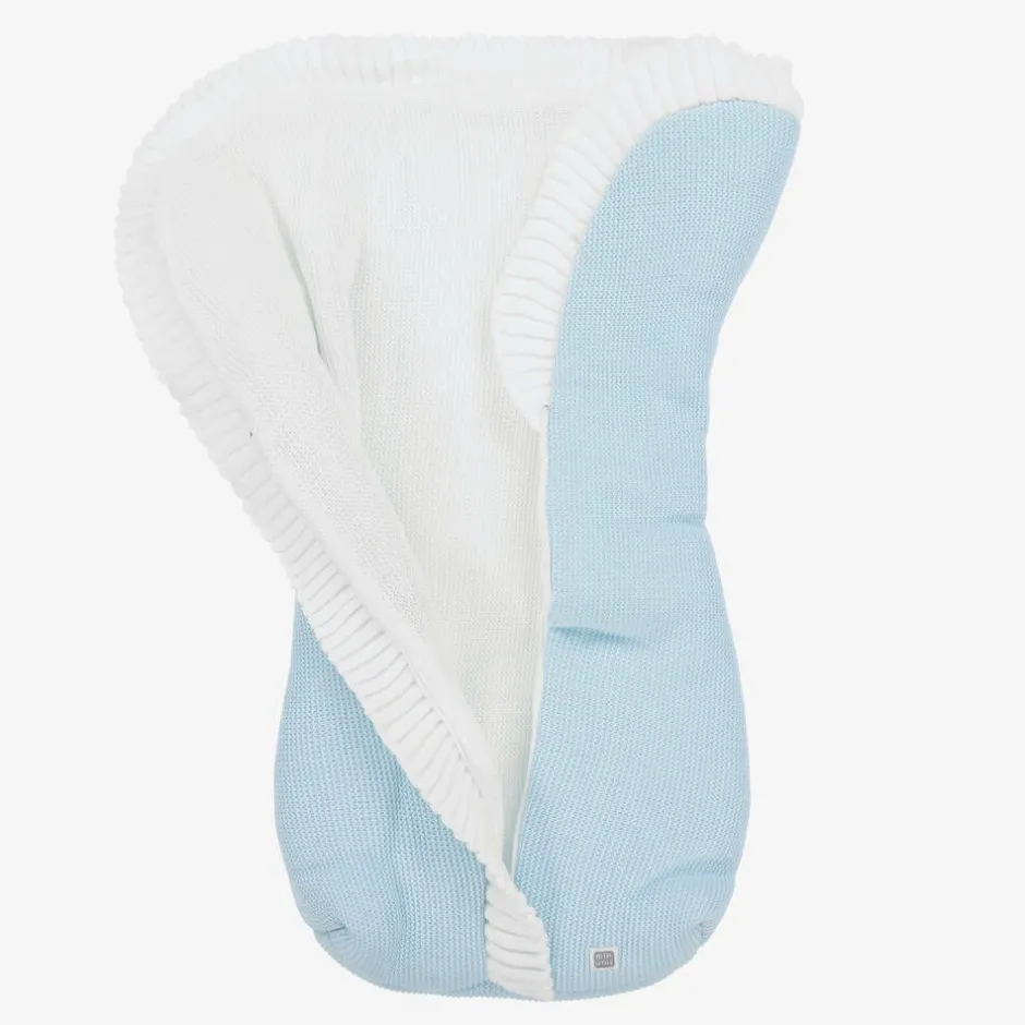 Minutus Blue Knitted Baby Nest (75cm) Discount