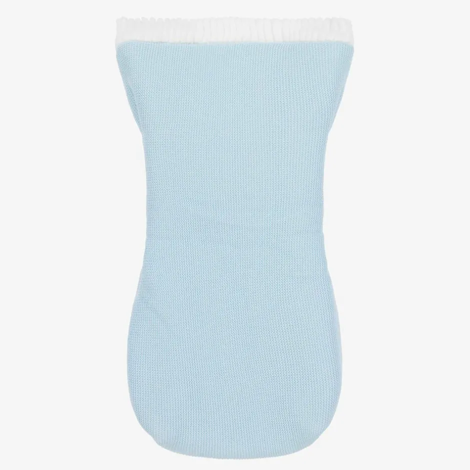 Minutus Blue Knitted Baby Nest (75cm) Discount