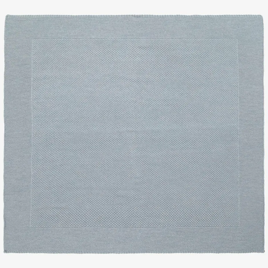 Babidu Blue Knitted Blanket (96cm) Sale