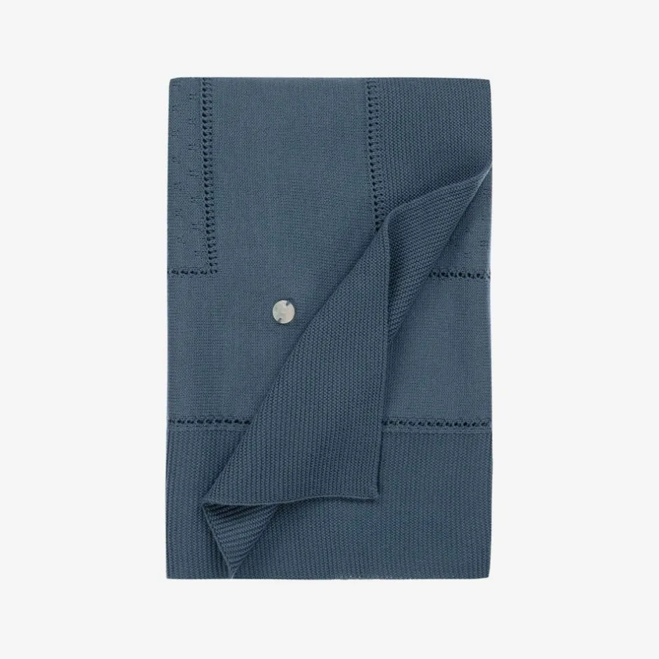 Artesanía Granlei Blue Knitted Blanket (108cm)