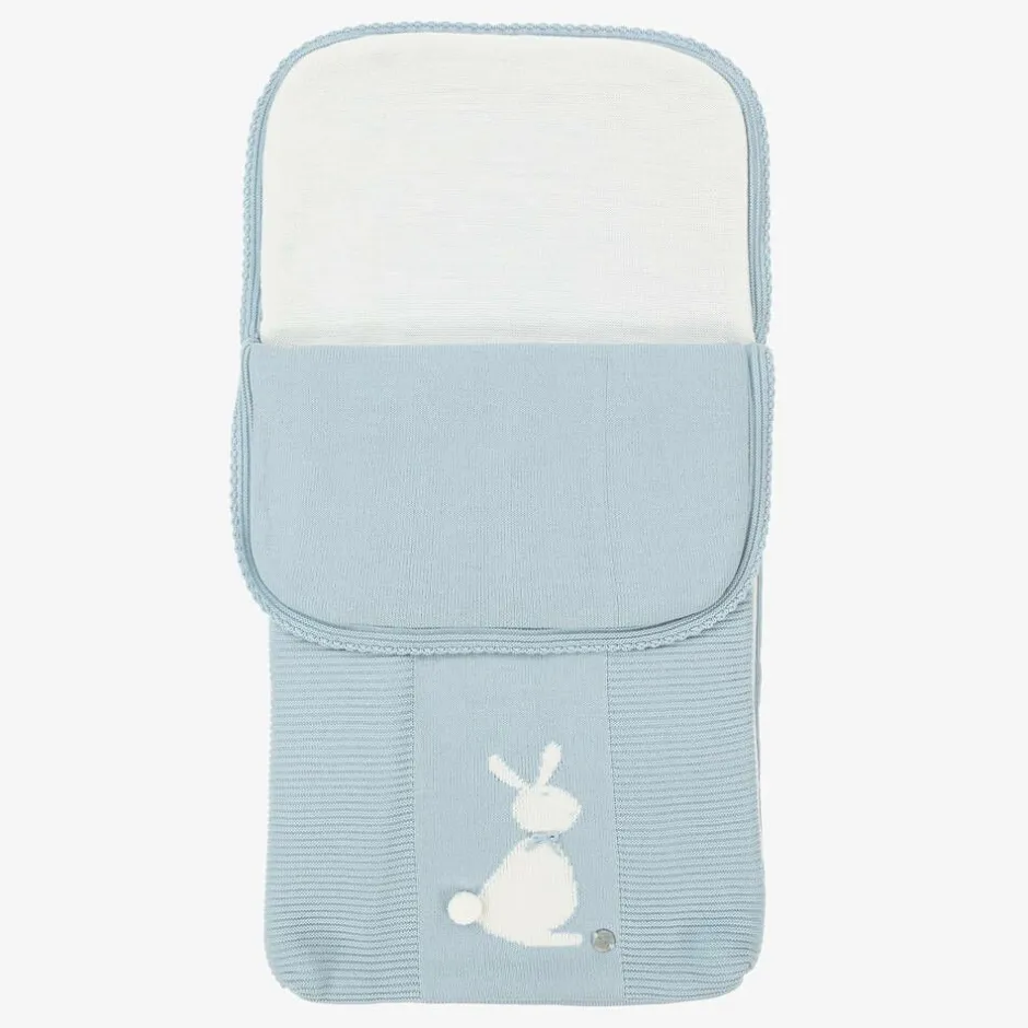 Artesanía Granlei Blue Knitted Bunny Baby Nest (70cm) Best