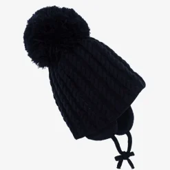Sätila of Sweden Blue Laura Knitted Giant Pom-Pom Beanie Best