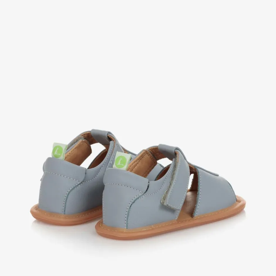 Tip Toey Joey Blue Leather Baby Sandals Outlet