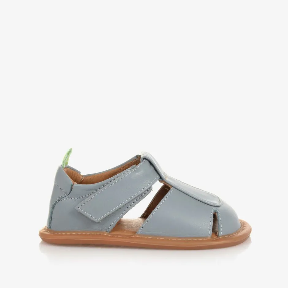 Tip Toey Joey Blue Leather Baby Sandals Outlet