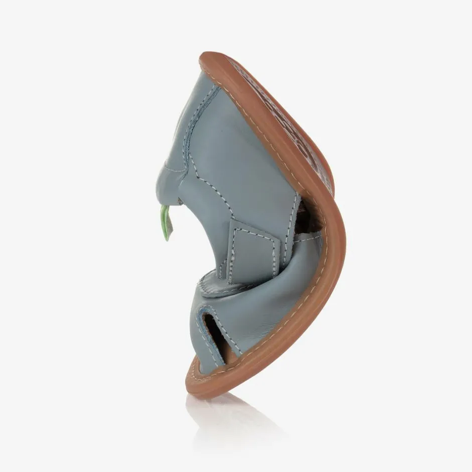 Tip Toey Joey Blue Leather Baby Sandals Outlet