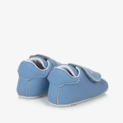 KENZO KIDS Blue Leather Elephant Pre-Walker Shoes Outlet