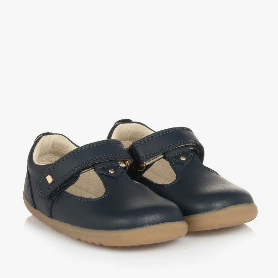 Bobux Step Up Blue Leather First Walker Shoes Clearance