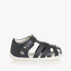 Bobux Step Up Blue Leather First Walker Sandals Clearance