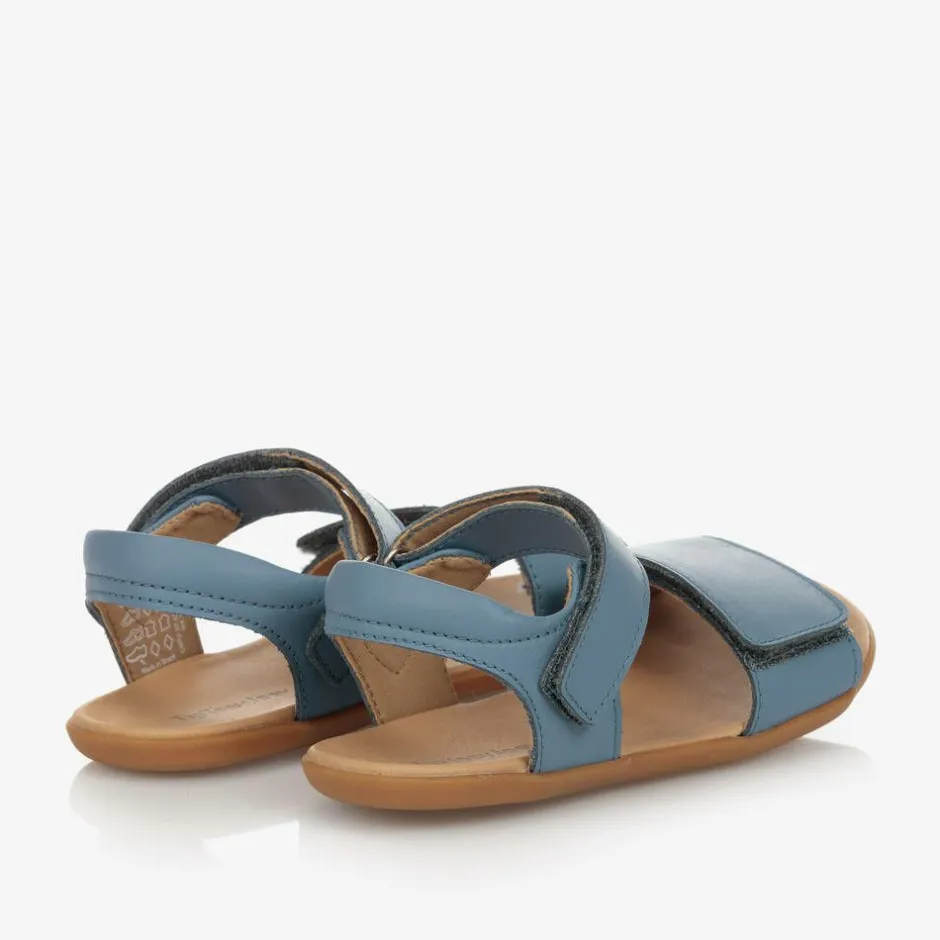 Tip Toey Joey Blue Leather Sandals Online