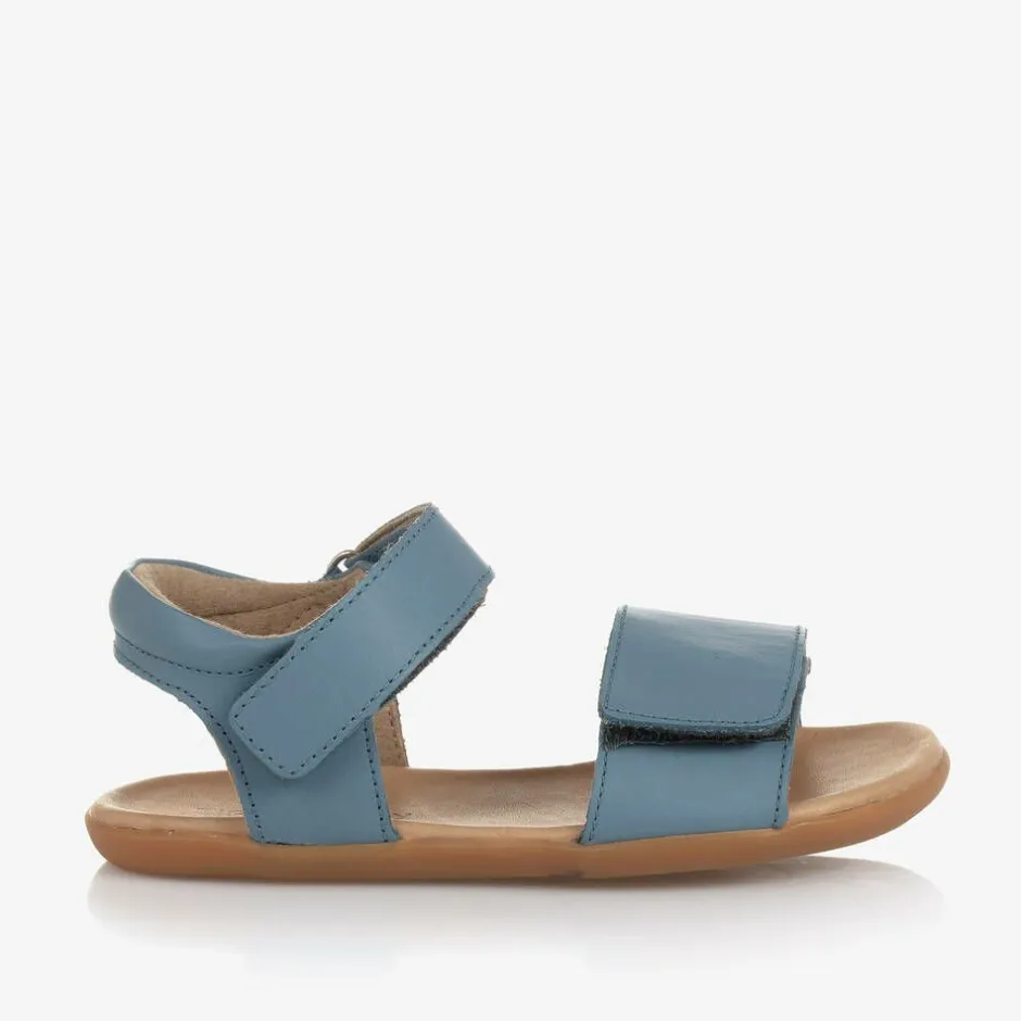 Tip Toey Joey Blue Leather Sandals Online