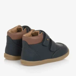 Bobux IWalk Blue Leather Velcro Boots Clearance
