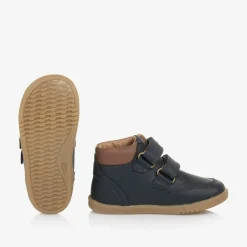 Bobux IWalk Blue Leather Velcro Boots Clearance