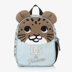 Dolce amp; Gabbana Blue Leopard DG Mini Backpack (22cm) Online
