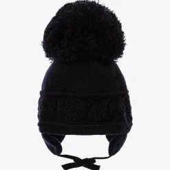 Sätila of Sweden Blue Malva Knitted Giant Pom-Pom Beanie Outlet