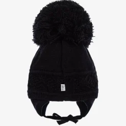 Sätila of Sweden Blue Malva Knitted Giant Pom-Pom Beanie Outlet