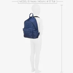 Versace Blue Medusa Logo Backpack (39cm) New