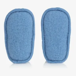 Joha Blue Merino Wool Baby Booties Sale