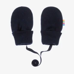 Joha Blue Merino Wool Baby Mittens Outlet