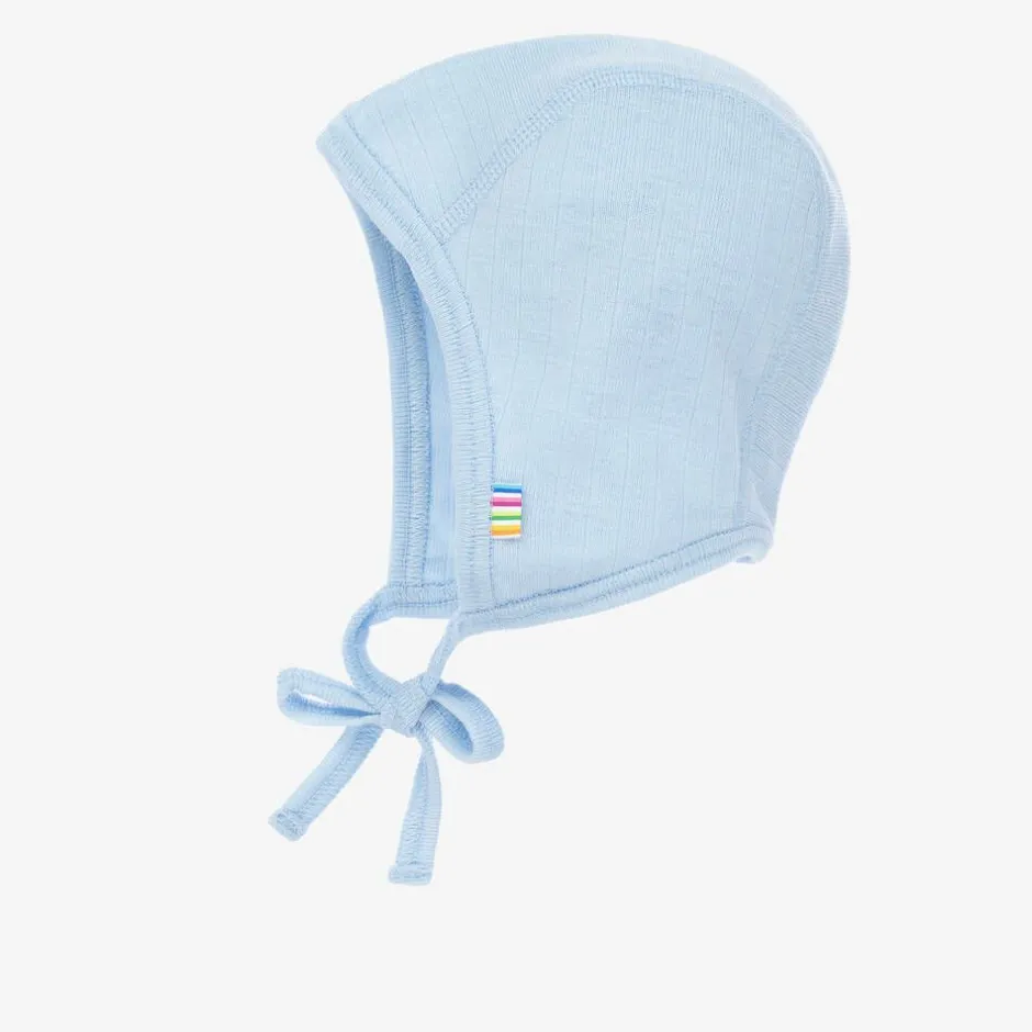 Joha Blue Merino Wool Bonnet Hot