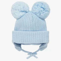 Sätila of Sweden Blue Minnie Double Pom-Pom Hat Outlet