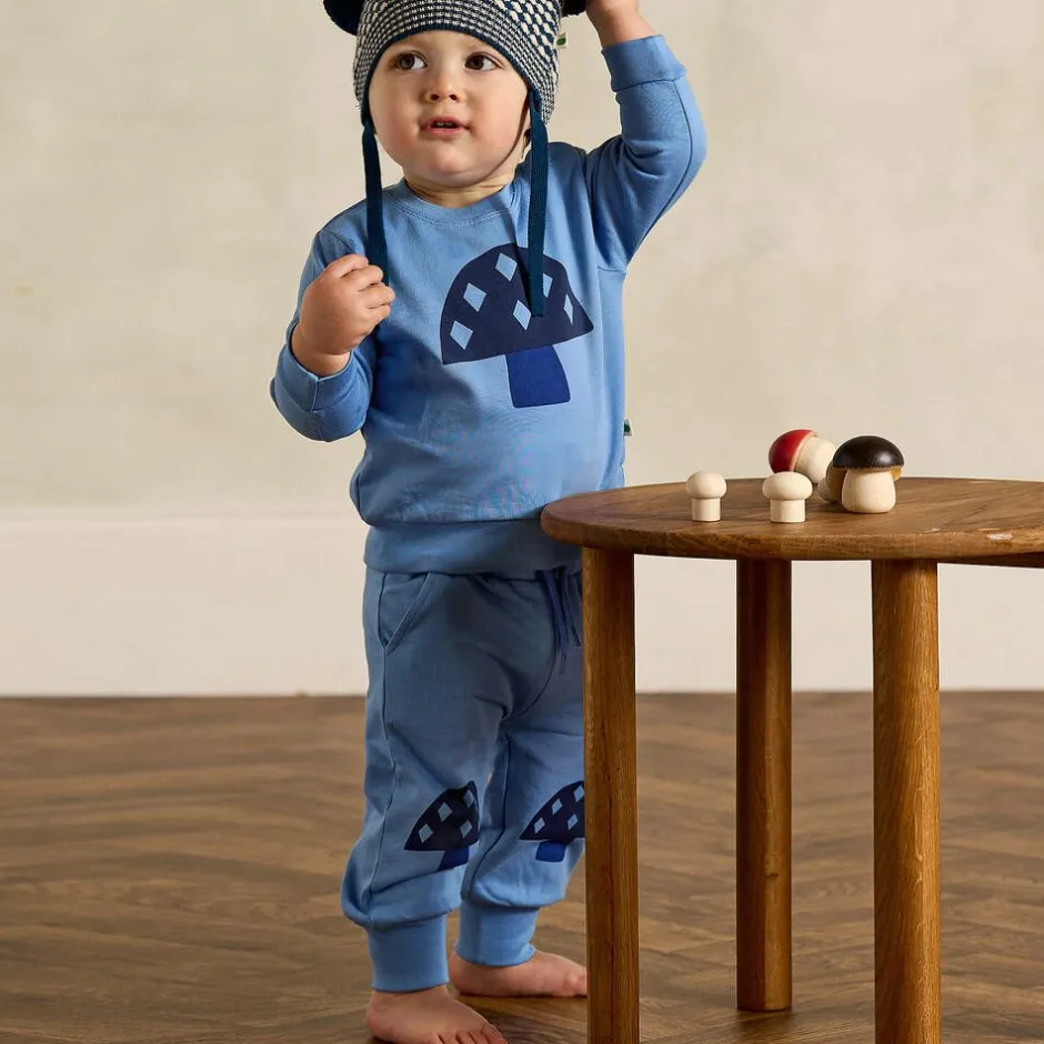 The Bonniemob Blue Organic Cotton Baby Joggers Hot